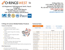 Tablet Screenshot of oringswest.com